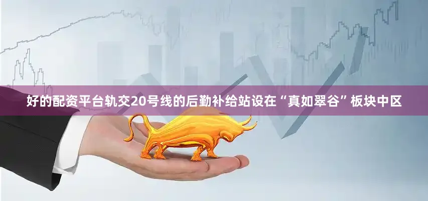 好的配资平台轨交20号线的后勤补给站设在“真如翠谷”板块中区